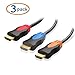 Cable Matters&reg; 3-Pack Gold Plated High Speed HDMI Cable 6 Feet - Supports 3D & 4K Resolution