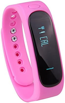 Loverbuyer® E02 Sport bluetooth bracelet smart watch healthy Silicone Wristband Time/Caller ID/alarm/Pedometer Sleep Monitor for IOS Android Standard USB Plug charger On Computer USB port Pink Color