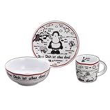 Eigenschaften sheepworld / Sheepworld OHNE DICH Frühstücksset Tasse Teller Schale