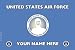 Air Force Large Mailbox Flag