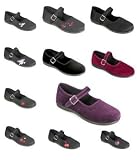 SASSIE-01-09, Flat Mary-Jane Chinese or Ballet in 9 Colors and Styles Shoes, Demonia by Pleaser USA