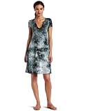 Karen Kane Women's Short Sleeve Split Neck Dress, Tie Dye, Small