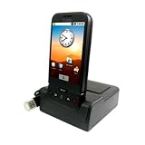 Desktop USB HotSync Charger Cradle for T-Mobile HTC Dream G1 Android. With Extra Battery slot, Dock Includes AC Charger (G1 Phone Not Included)