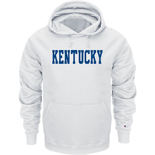 Buy Kentucky Wildcats White Champion Powerblend® Hood by Champion