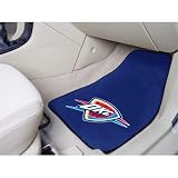 Oklahoma City Thunder NBA 2-Piece Printed Carpet Car Mats (18x27")"