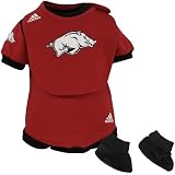 Adidas Arkansas Razorbacks Cardinal Infant First Timer Bib & Booties Set