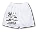 White Boxer Short with Love is a sweet tyranny, because the lover endureth his tormen...