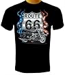 Route 66 Chopper American Flag T-Shirt