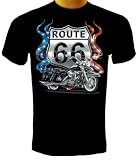 Route 66 Chopper American Flag T-Shirt