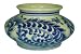 Antique Finish Blue and White Porcelain Vase or Jar, handpainted with fern design