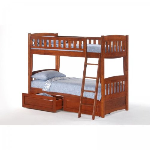 Cinnamon Twin/Twin Bunk Bed x 41.375D)