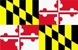 NEOPlex 3' x 5' Solar Max Nylon State Flag, Made in the USA by Annin - Maryland
