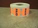 10,000 1.5 inch PAID Retail Price Labels Stickers
