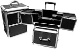 Black Professional Rolling Makeup Case Style No. TS-24