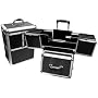 Black Professional Rolling Makeup Case Style No. TS-24