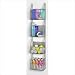 Deluxe Wall Mount 4 Tier Vertical Rack - Pewter