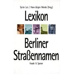 Lexikon Berliner Stra�ennamen