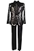 Valecos Daft Punk Costume Sequin Top Jacket Coat Attire Outfit Suit Shirt