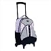 Grand Stand Rolling Backpack in Pink Plaid