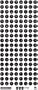 Ek Success Mini Tag Types Letter/Number Stickers, Black