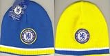 OFFICIAL CHELSEA FC REVERSIBLE BLUE & YELLOW BEANIE HAT