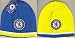 OFFICIAL CHELSEA FC REVERSIBLE BLUE & YELLOW BEANIE HAT Image