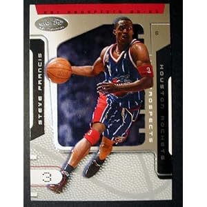 2002-03 Hoops Hot Prospects 37 Steve Francis Houston Rockets(Basketball Cards)
