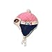 Mette Dresses Boys Hats Crochet Earflap Winter Warm Cap Hat Beanie Pilot Aviator Pink