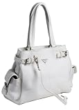Prada White Leather BR2958 Tote Handbag