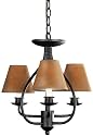 World Imports Lighting 8439-42 Uptown Colonial 3-Light Chandelier, Rust