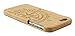 SUNSMART Unique Handmade Genuine Natural Wood Wooden Hard Bamboo Case Cover for iPhone 6 4.7''(Compass Maple)