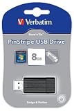 Produkt-Bild: Verbatim 8GB USB-Stick USB 2.0 stripe schwarz