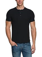 Levi's Camiseta Manga Corta Ss Slim Waffle Henley (Negro)