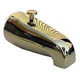 LASCO 08-1055 Bathtub Spout with Rear Lift Diverter, Polished Brass Finish [並行輸入品]