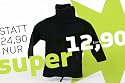 natubini Kinder Fleecejacke für Mädchen in schwarz, Gr. 92-152