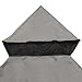 Yescom 8'x8' UV30+ Gazebo Canopy Replacement Top Cover Grey for Dual Tier Outdoor Patio Garden Tent Y0088T09