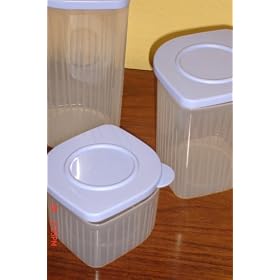 Tupperware Fresh N Cool Set of 3 Blueberry Mist by Tupperware