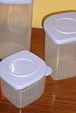 Tupperware Fresh N Cool Set of 3 Blueberry Mist by 