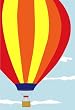Hot Air Balloon Regular Size Applique Flag