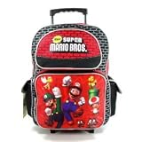 Nintendo Super Mario Brothers Large 15 Rolling Backpack - Bricks
