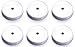 Mason Jar Straw Lids Set of 6 (Regular, White)