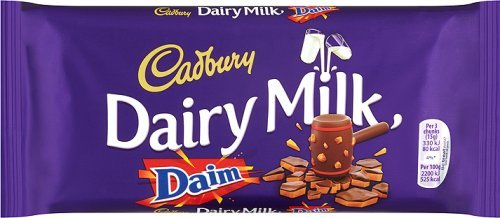 Cadbury Dairy Milk Daim Chocolate Bar 120g