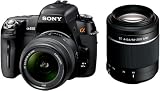 Sony DSLR-A450Y SLR-Digitalkamera (14 Megapixel, EXMOR Sensor, Live-View) inkl. 2 Objektiven 18-55 mm F3,5-5,6 und 55-200 mm F4-5,6