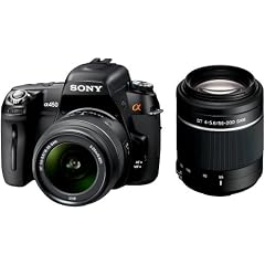 Sony DSLR-A450Y SLR-Digitalkamera (14 Megapixel, EXMOR Sensor, Live-View) inkl. 2 Objektiven 18-55 mm F3,5-5,6 und 55-200 mm F4-5,6