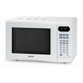 Sanyo EM-S1567 White Compact Touch Control Solo Oven