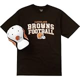 Reebok Cleveland Browns Hat & T-Shirt Combo