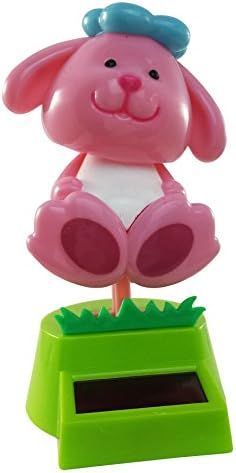 Easter Solar Powered Dancing Pink and Purple Easter Bunnies and Newly born Chicken 3 (Pack)