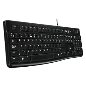 Logitech - Keyboard K120 - Clavier filaire - Port USB - Azerty -Noir