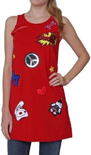Love Moschino Longtop PEACE, Color: Red, Size: 44