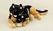 Plush German Shepard with Baby Stuffed Animal 38